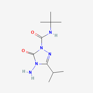 Структурная формула Amicarbazone, CAS 129909-90-6, формула C10H19N5O2