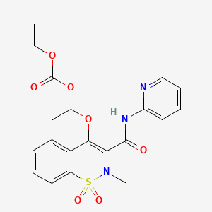 Структурная формула Ampiroxicam, CAS 99464-64-9, формула C20H21N3O7S