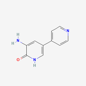 Структурная формула Amrinone, CAS 60719-84-8, формула C10H9N3O