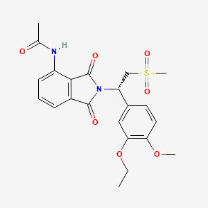 Структурная формула Apremilast, CAS 608141-41-9, формула C22H24N2O7S