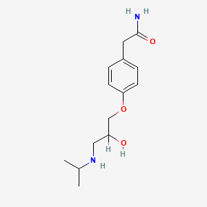 Структурная формула Atenolol, CAS 29122-68-7, формула C14H22N2O3