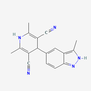 Структурная формула BAY-474, CAS 1033767-86-0, формула C17H15N5