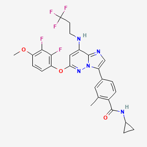 Структурная формула BAY1217389, CAS 1554458-53-5, формула C27H24F5N5O3