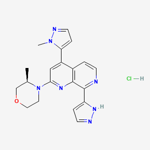 Структурная формула BAY-1895344 HCl(Elimusertib), CAS 1876467-74-1, формула C20H21N7O