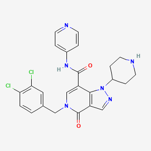 Структурная формула BDP-13176, CAS 2290660-61-4, формула C24H22Cl2N6O2
