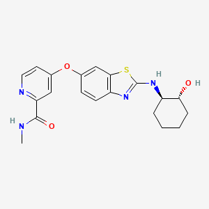 Структурная формула BLZ-945, CAS 953769-46-5, формула C20H22N4O3S