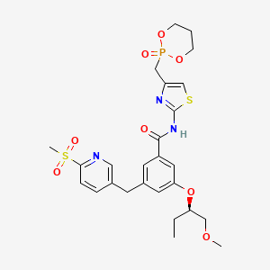 Структурная формула BMS-212, CAS 2173153-38-1, формула C25H30N3O9PS2