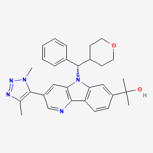 Структурная формула BMS-986158, CAS 1800340-40-2, формула C30H33N5O2
