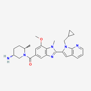 Структурная формула BMS-P5, CAS 1550371-22-6, формула C27H32N6O2