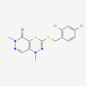 Структурная формула GPR65 agonist (BTB09089), CAS 245728-44-3, формула C14H12Cl2N4Os2