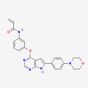 Структурная формула BTK-030, CAS 2241732-30-7, формула C25H23N5O3