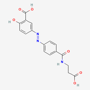 Структурная формула Balsalazide, CAS 80573-04-2, формула C17H15N3O6