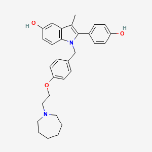 Структурная формула Bazedoxifene, CAS 198481-32-2, формула C30H34N2O3
