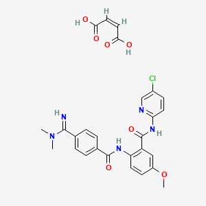 Структурная формула Betrixaban maleate, CAS 936539-80-9, формула C27H26ClN5O7