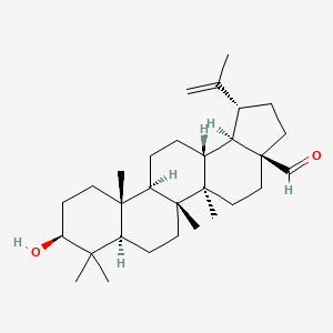 Структурная формула Betulinicaldehyde, CAS 13159-28-9, формула C30H48O2
