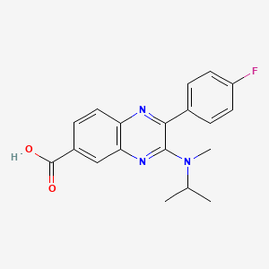 Структурная формула BioE-1115, CAS 1268863-35-9, формула C19H18FN3O2