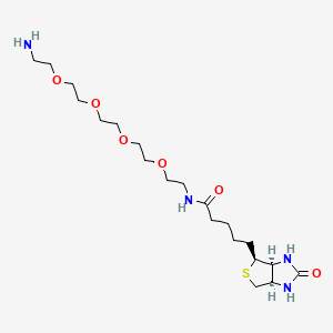 Структурная формула Biotin-PEG4-Amine, CAS 663171-32-2, формула C20H38N4O6S