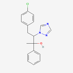 Структурная формула Brassinazole, CAS 224047-41-0, формула C18H18ClN3O
