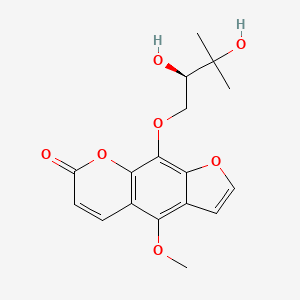 Структурная формула Byakangelicin, CAS 19573-01-4, формула C17H18O7