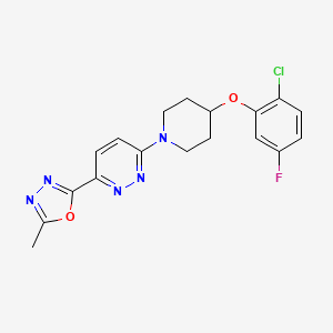 Структурная формула CAY10566, CAS 944808-88-2, формула C18H17ClFN5O2