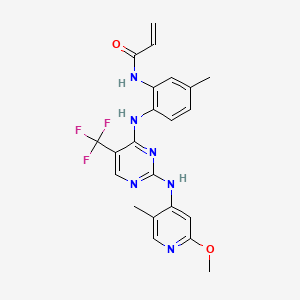 Структурная формула CC-90003, CAS 1621999-82-3, формула C22H21F3N6O2