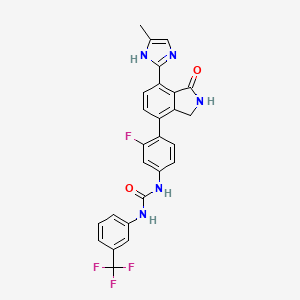 Структурная формула CG-806, CAS 1370466-81-1, формула C26H19F4N5O2