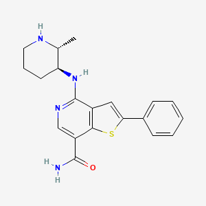 Структурная формула CHK1-IN-2, CAS 912367-45-4, формула C20H22N4Os
