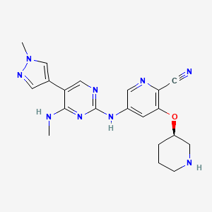 Структурная формула CHK1-IN-3, CAS 2097252-39-4, формула C20H23N9O