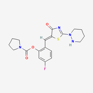 Структурная формула CLP-290, CAS 1181083-81-7, формула C19H21FN4O3S