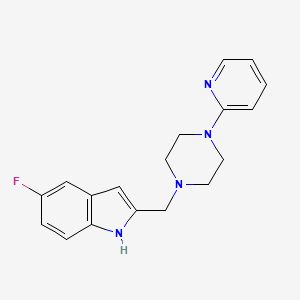 Структурная формула CP-226269, CAS 220941-93-5, формула C18H19N4F