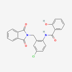Структурная формула CPPHA, CAS 693288-97-0, формула C22H15N2O4Cl