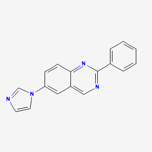 Структурная формула CR4056, CAS 1004997-71-0, формула C17H12N4
