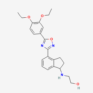 Структурная формула CYM5442, CAS 1094042-01-9, формула C23H27N3O4