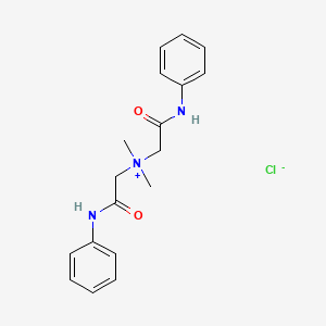 Структурная формула Carcainium chloride(QX 572), CAS 1042-42-8, формула C18H22N3O2.Cl