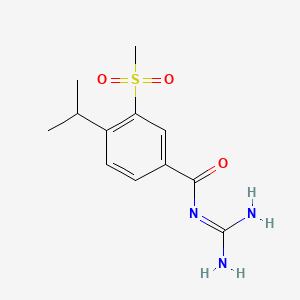 Структурная формула Cariporide, CAS 159138-80-4, формула C12H17N3O3S