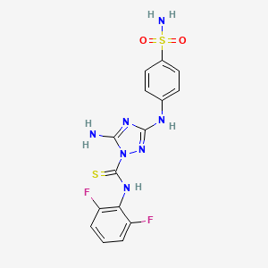 Структурная формула Cdk1/2 Inhibitor III, CAS 443798-55-8, формула C15H13F2N7O2S2