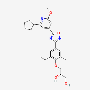 Структурная формула Cenerimod, CAS 1262414-04-9, формула C25H31N3O5