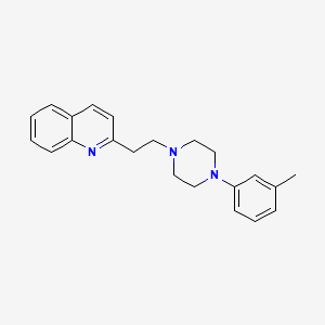 Структурная формула Centhaquin (Centhaquine,PMZ-2010), CAS 57961-90-7, формула C22H25N3