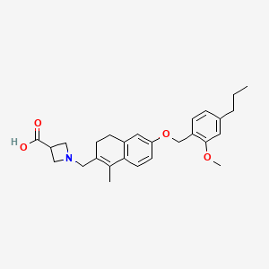 Структурная формула Ceralifimod (ONO-4641), CAS 891859-12-4, формула C27H33NO4