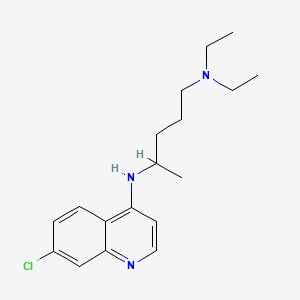 Структурная формула Chloroquine, CAS 54-05-7, формула C18H26ClN3
