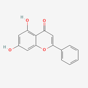 Структурная формула Chrysin, CAS 480-40-0, формула C15H10O4
