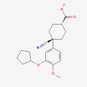 Структурная формула Cilomilast, CAS 153259-65-5, формула C20H25NO4