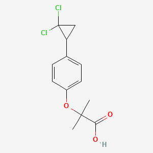 Структурная формула Ciprofibrate, CAS 52214-84-3, формула C13H14Cl2O3