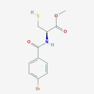 Структурная формула Cysteine thiol probe, CAS 1947408-74-3, формула C11H12BrNO3S