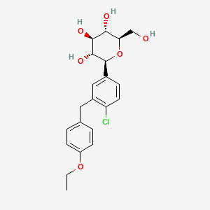 Структурная формула DAPAGLIFLOZIN, CAS 461432-26-8, формула C21H25ClO6