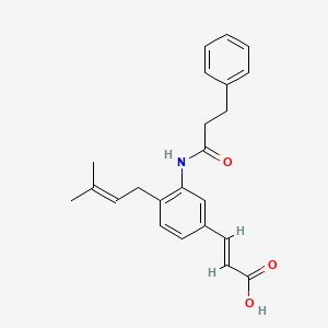 Структурная формула AKR1C3 inhibitor KV-37, CAS 1954693-22-1, формула C23H25NO3