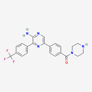 Структурная формула UCT943, CAS 1450666-80-4, формула C22H20F3N5O
