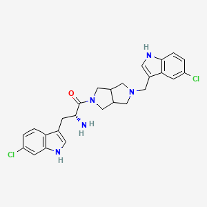 Структурная формула SOS1 activator 17, CAS 2228955-02-8, формула C26H27Cl2N5O