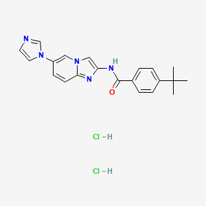Структурная формула TCASK10, CAS 1005775-56-3, формула C21H23Cl2N5O
