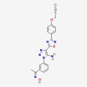 Структурная формула miR-21 inhibitor 37, CAS 2241028-18-0, формула C21H17N7O3